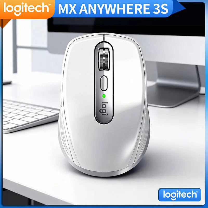 

Logitech MX Anywhere 3S Wireless Bluetooth Mouse 8000 DPI Silent Buttons Rechargeable Ergonomic for Laptop Office Gaming Trip