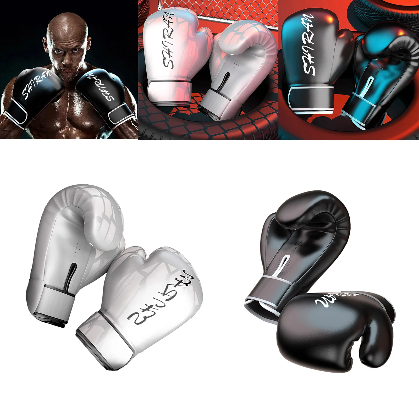 

Professional Boxing Gloves Sparring Kickboxing Workout Gym Punching