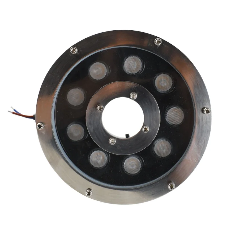 

Светодиодный фонтанный светильник из нержавеющей стали, высокая яркость, погружной подводный пейзажный прожектор, теплый белый, 9 Вт