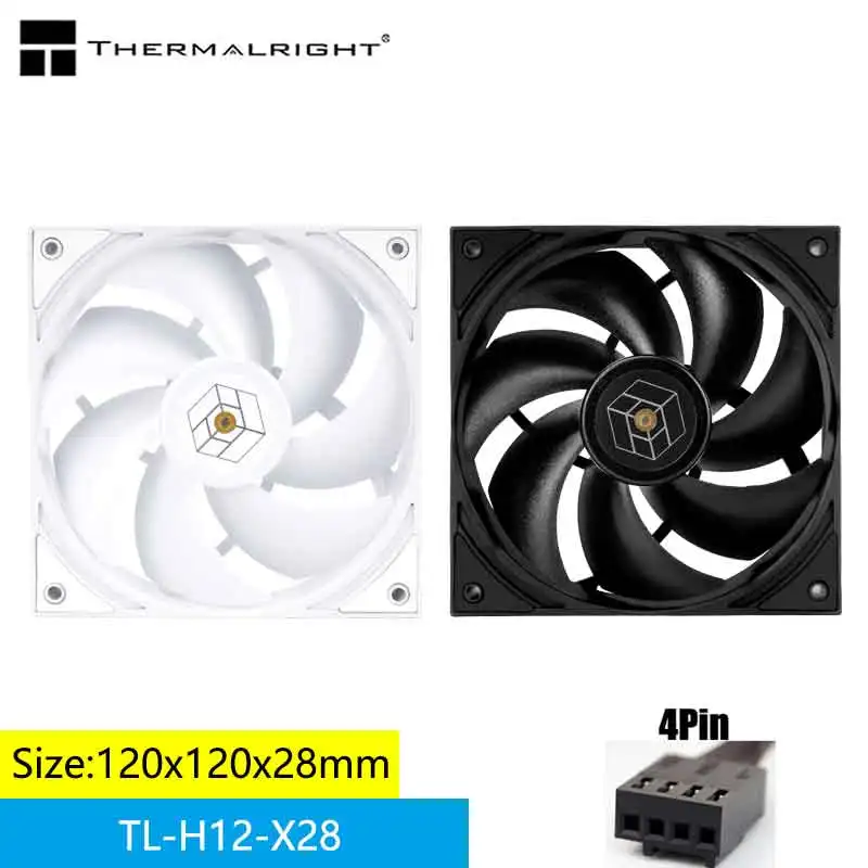 Thermalright TL-H12-X28 PC Cooling Fan,120x120x28mm/ 28mm Thickness,High Performance Case Cooling Fan