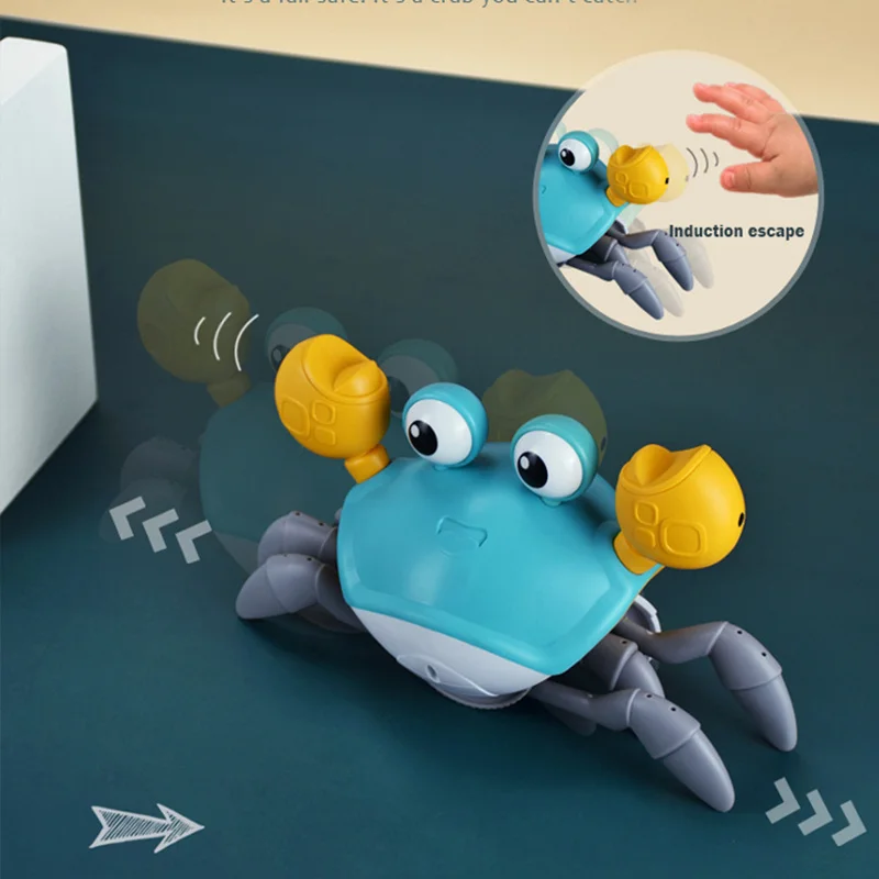 

Induction Escape Crab Electric Pet Musical Toys For Children Learn To Climb Educational Toys Rechargeable Light Birthday Gifts