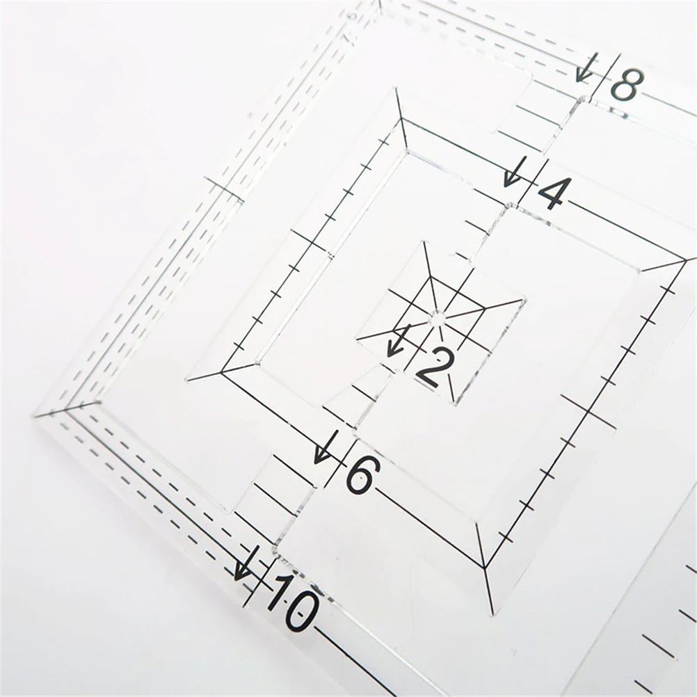 

Акриловая линейка для квилтинга, шаблон для шитья, изготовление одежды, прозрачный лоскутный дизайн, измерительная одежда