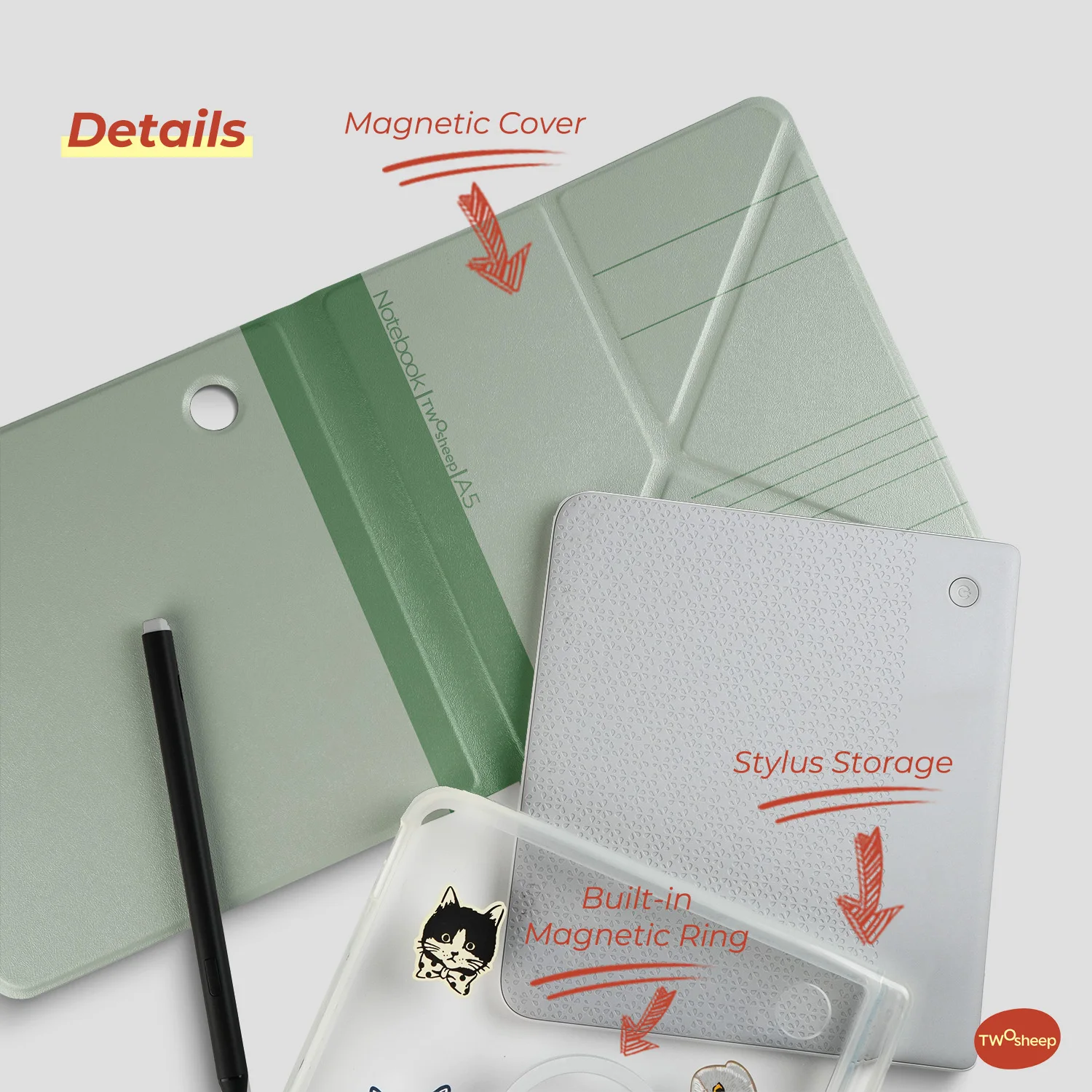 Twosheep Campus Detachable Mag - Pen Holder Magnetic ulasan dan harga