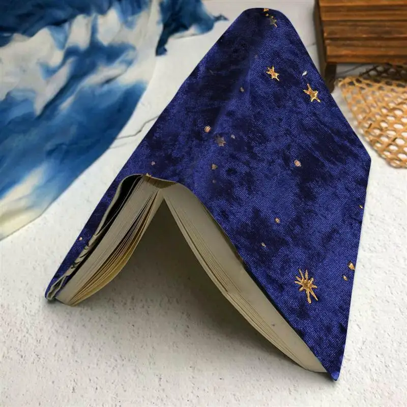 Golds tempel Buch umschlag Sternen muster Buch umschlag Tagebuch Stoff umschlag für Bücher (23,50x15,50x0,10 cm)