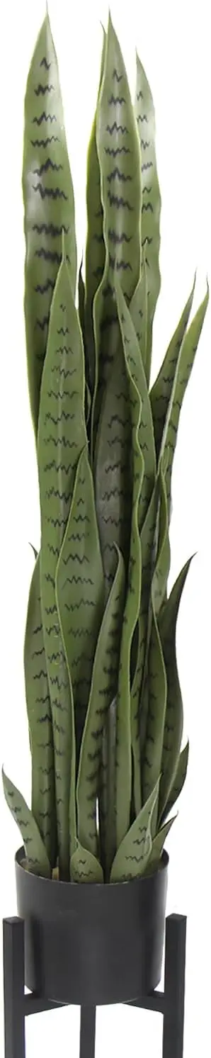 

Artificial Snake Plant, 35'' Faux Snake Plant Tall, Fake Snake Sansevieria Potted Plant With Stand For Home Office Decor