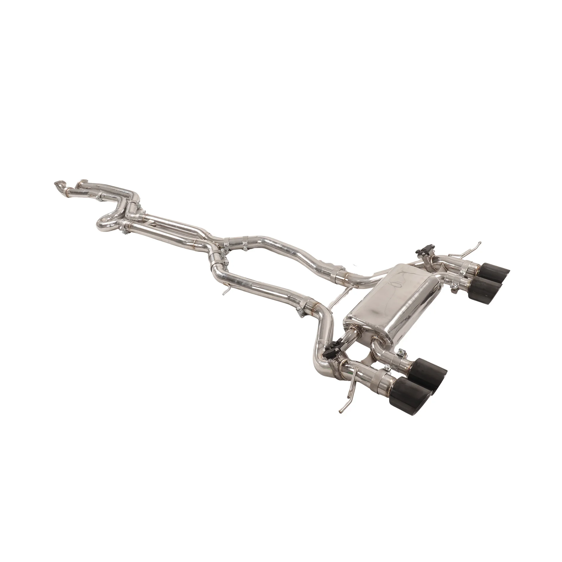 

YT SS304 Exhaust System for BMW M4 G82 3.0T Mid-Rear Section with Dual-Side Quad Exit and Single-Side Dual Pipes in Mid-Section