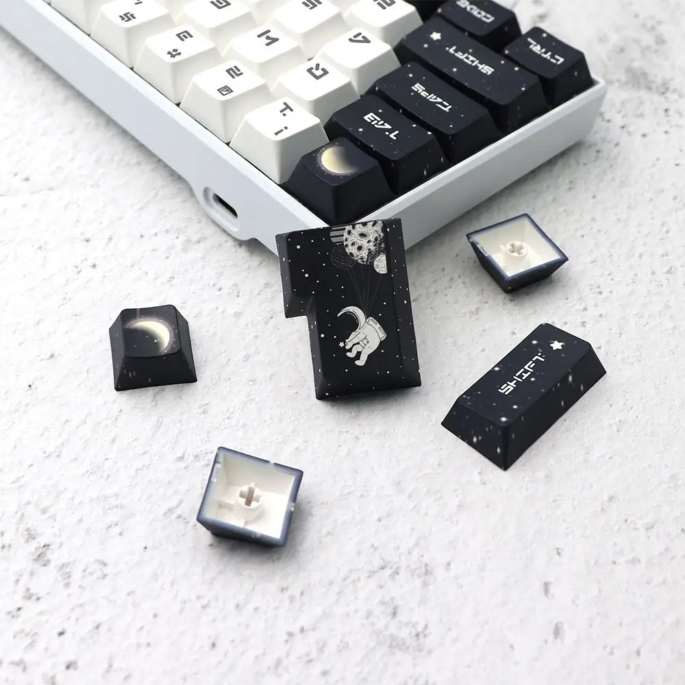 Original high moon theme keycap PBT sublimation 81 key ISO compatible 6164/68 mechanical keyboard