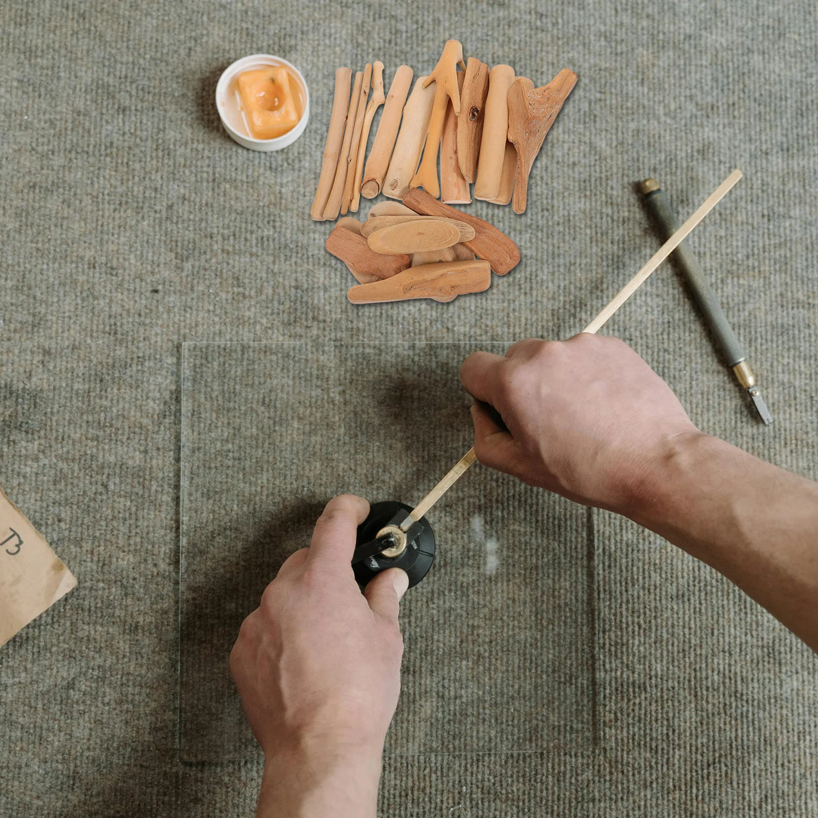 

20Pcs Driftwood Products DIY Wood Sticks Accessories Christmas Decor Rustic Charm Handmade Ornaments Driftwood Pieces