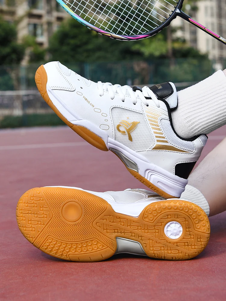 Herren-Badmintonschuhe, Multisport-Indoor-Sneaker, rutschfest, stoßdämpfend, atmungsaktiv, für Tischtennis- und Volleyballtraining – Detail 6