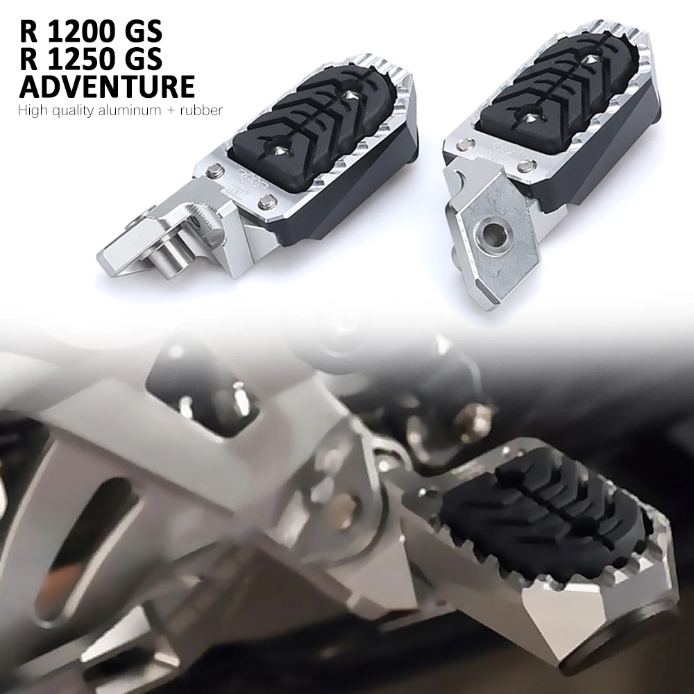 

New CNC Billet Wide Foot Pegs Pedals For BMW R1200GS ADV R 1200 GS 2016-2019 Footpegs R1250GS R 1250 GS Adventure 2020-2023