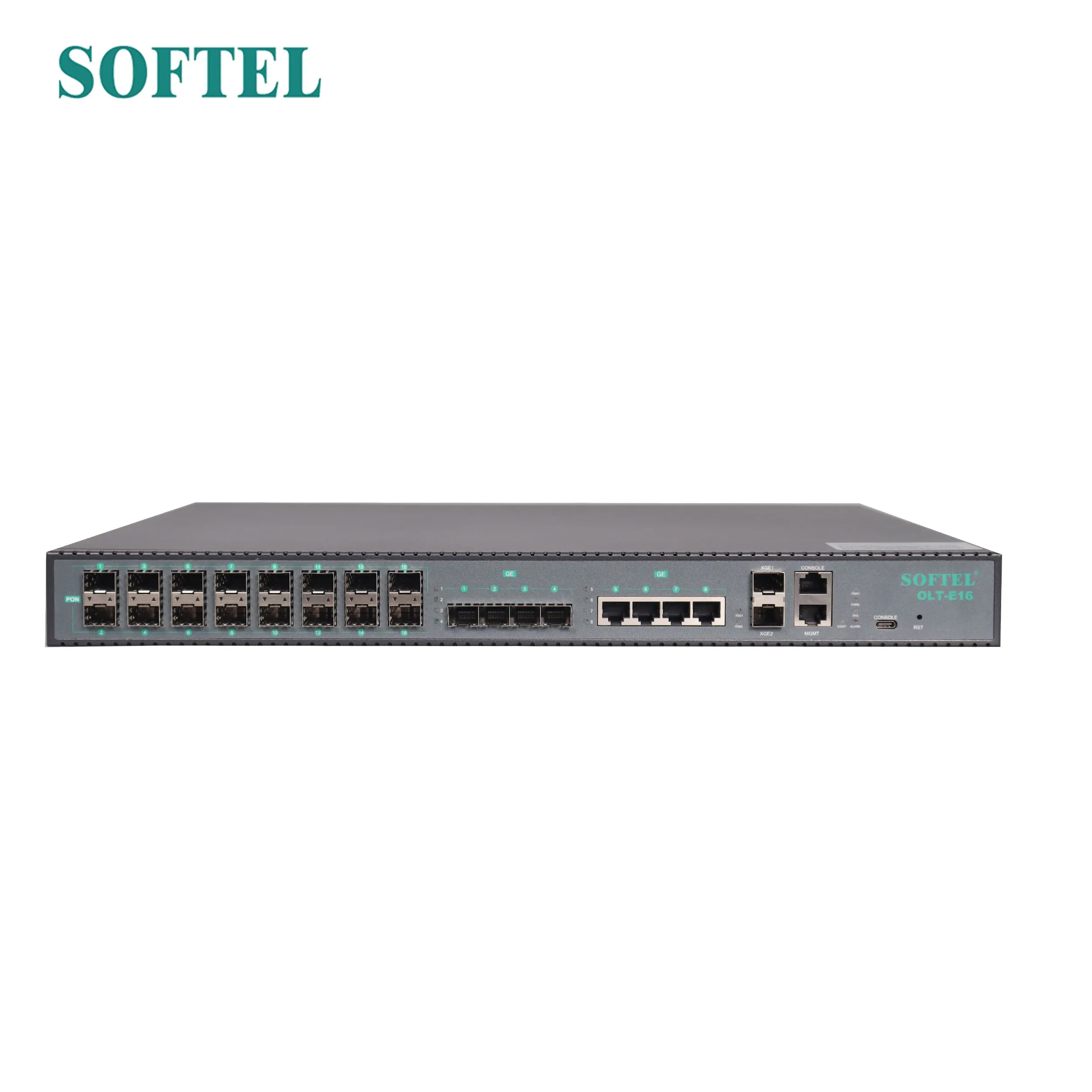 OLT EPON 1U High 19 Inch Rack Mount SFP PX20 +++ 16 Port EPON OLT