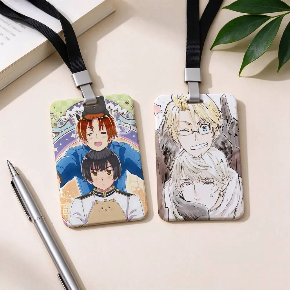 Anime-H-Hetalia NFC Contactless Sliding Card Sleeve For Student Cards, Bus Cards, ID Cards, And Work Permits