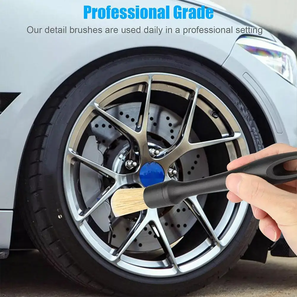 

Car Detail Brush Soft Auto Interior Cleaning Pig Bristle Air Car Dashboard Outlet Brush Brush Ust Dash Removal Duster Acces D7E7