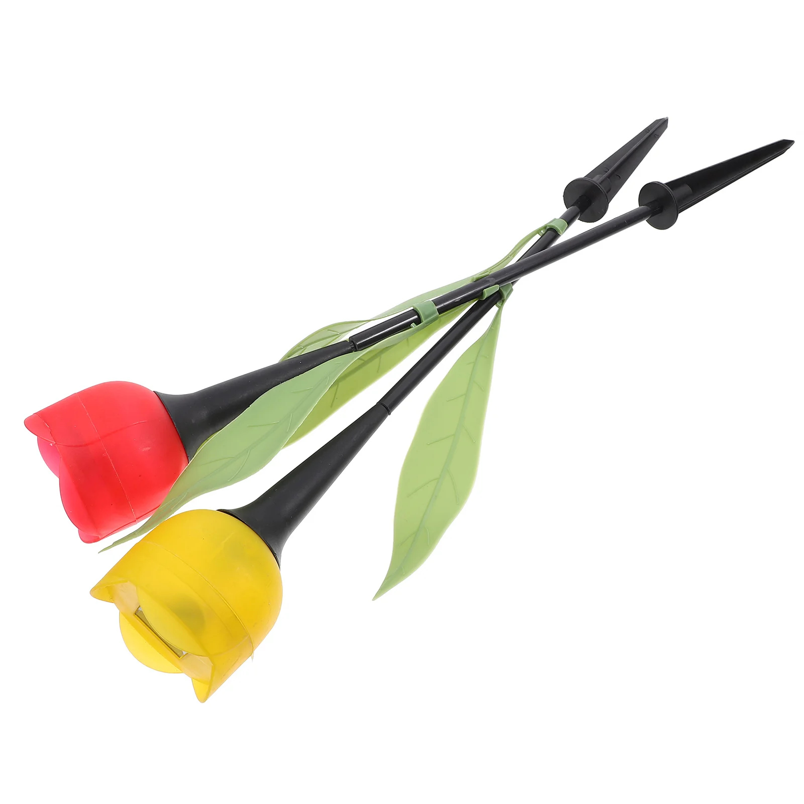 

2Pcs Solar Tulip Lights Outdoor Garden Pathway Decor Waterproof Creative LED Flower Lawn Lamp Solar Garden Lights