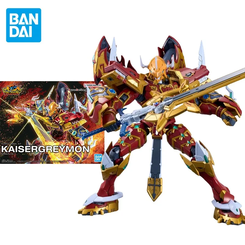 Bandai Original Digimon Adventure Anime Figure-rise Standard FRS KAISERGREYMON Action Figure Assembly Toys Gifts for Children