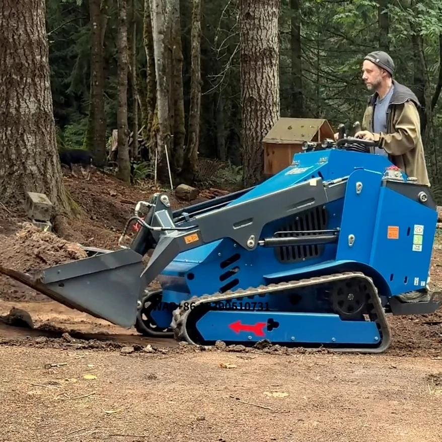 

Forestry Machinery RS06 Mini Skid Steer Loader Earth-moving Machinery Crawler Rubber Track Skid Steer Loader