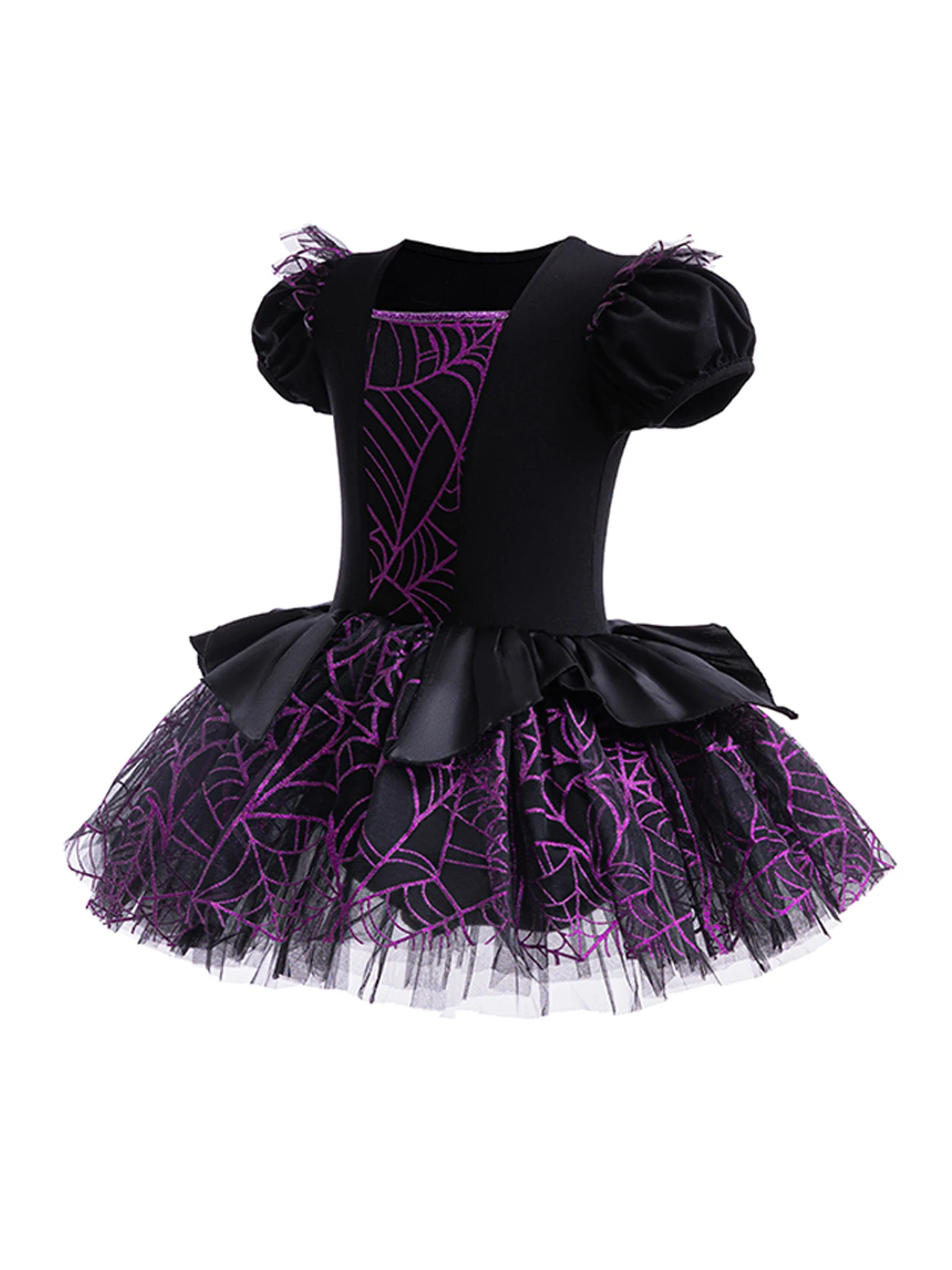 فستان توتو ناعم برقبة دائرية للفتيات بأكمام قصيرة لممارسة الجمباز والرياضات الصيفية التنكرية للفتيات #2