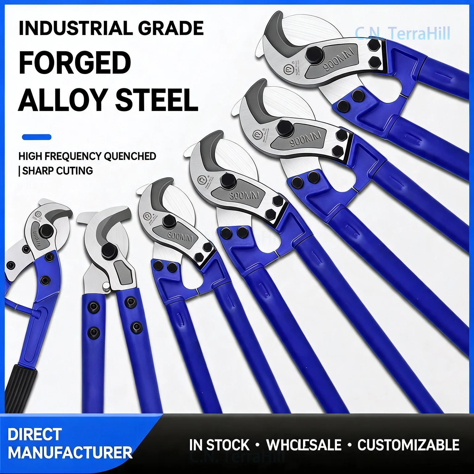 Heavy Duty Cable Cutter Scissors, Ergonomic Wire Rope Cutter, Efficient Electrician Cable Cutting Tool, Manual Wire Shears for