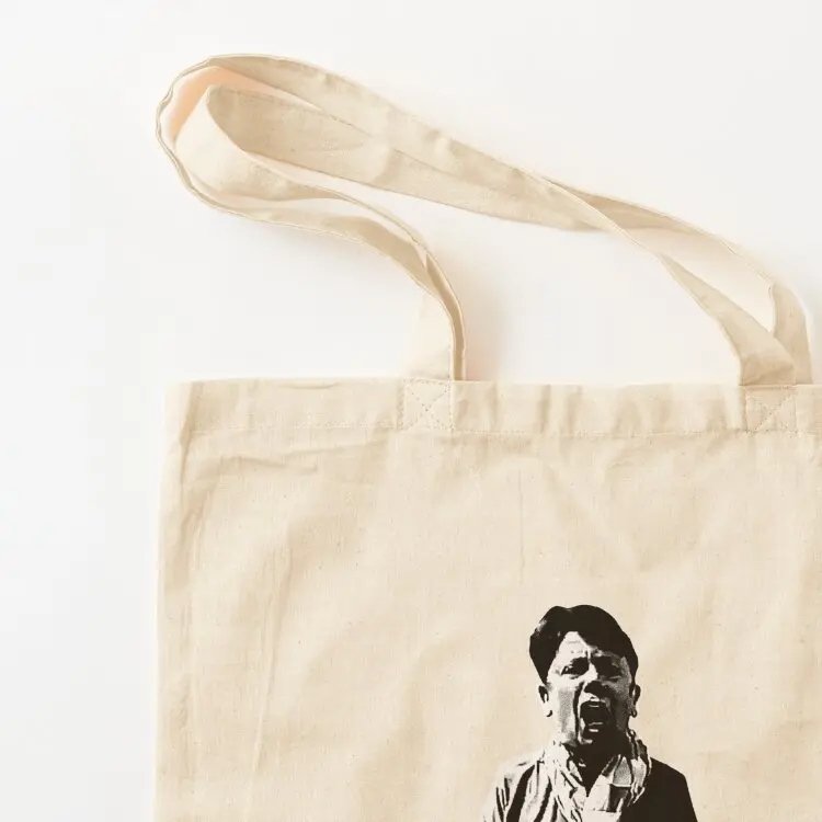 MACRON EXPLOSION (White & Red) Tote Bag reusable shopping bag Fabric bag Eco Canvas