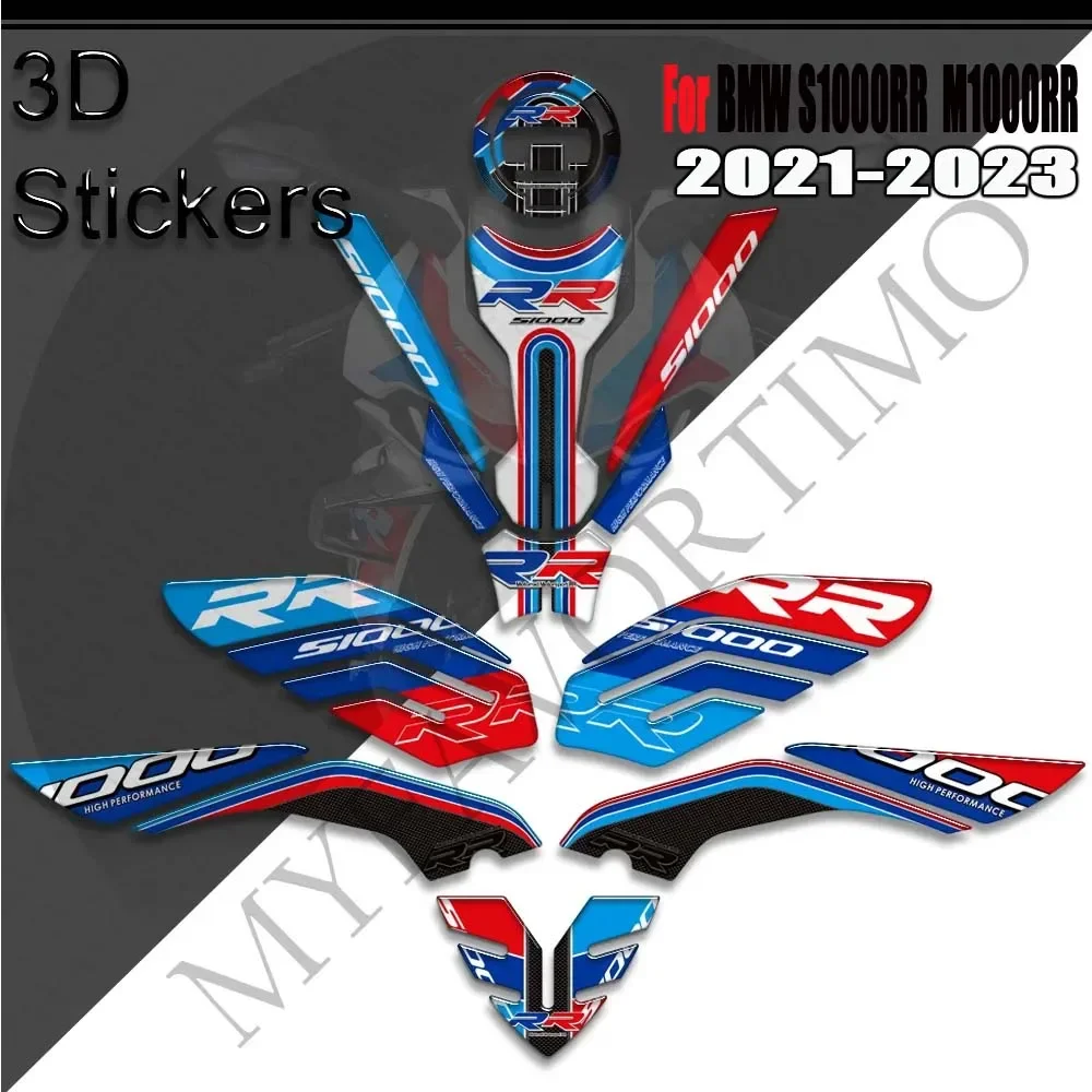 

2023 For BMW S1000RR S1000 RR S1000 M M1000RR Motorcycle New Protector Tank Knee Pad Side Grips Gas Fuel Oil Kit Stickers Decals