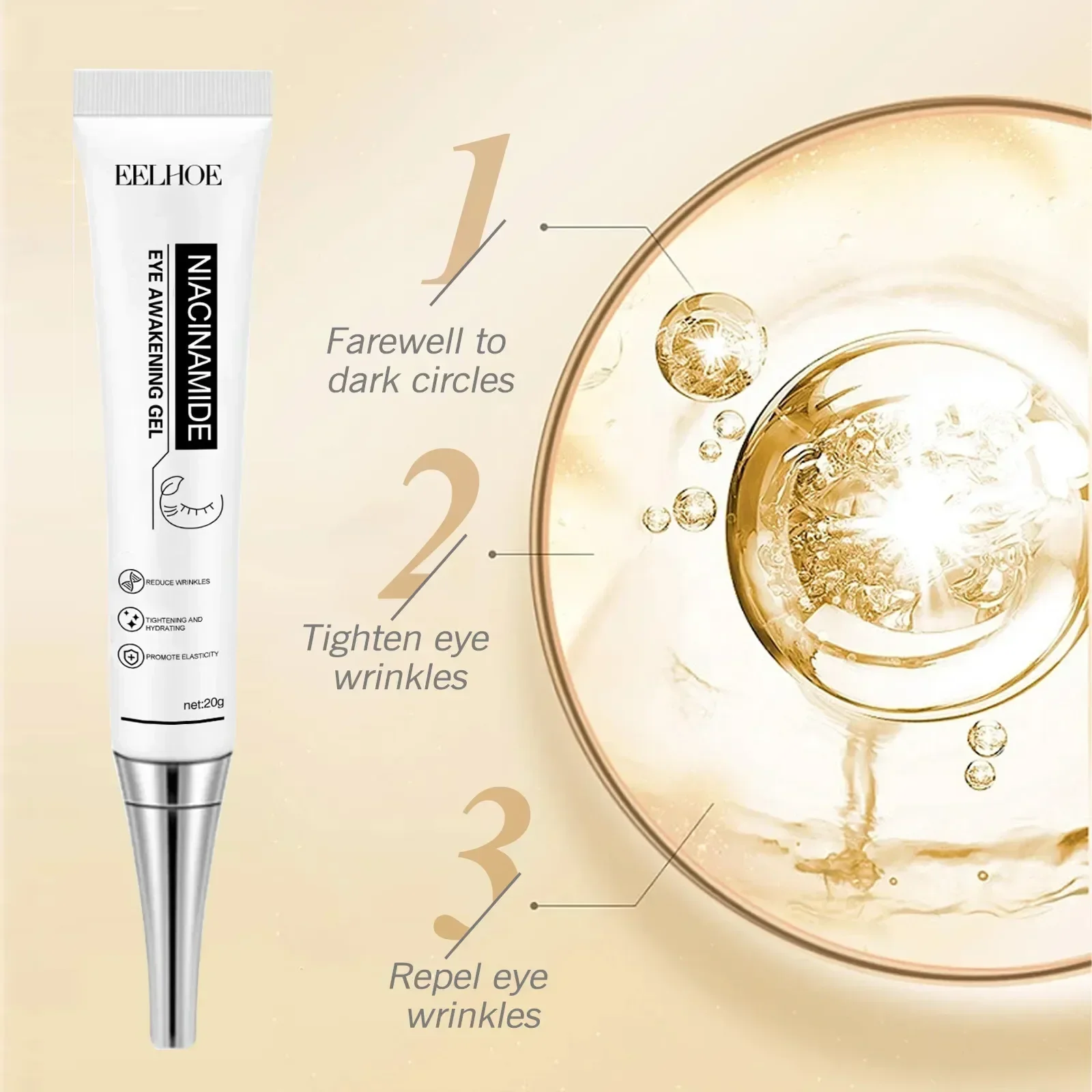 Instant Eye Bag Entfernung Creme Kollagen Anti-Falten straffende Haut verblassen feine Linien Anti Dark Circle Puffiness aufhellen Augen pflege