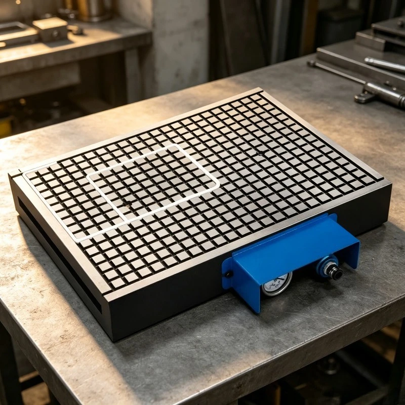 300x300mm CNC Vacuum Table Suction 120Pa Pneumatic Workholding for PVC Stainless Steel Copper Iron Auto Hold
