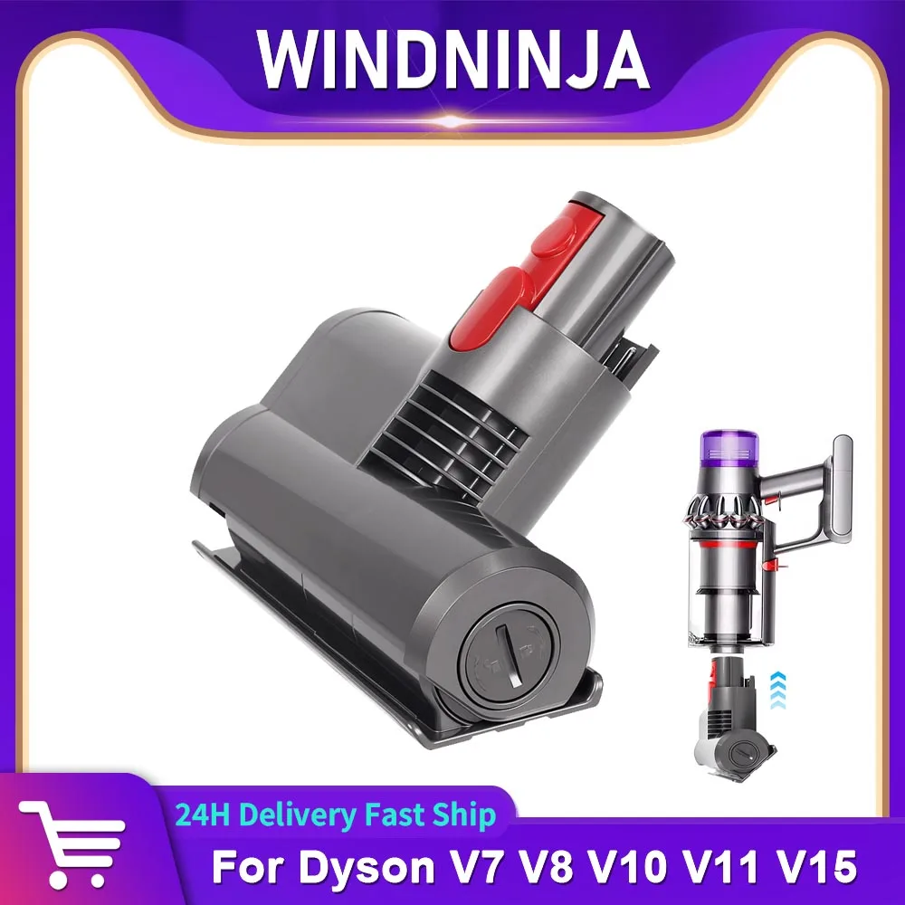 Mini Motorized Electric Brush Head For Dyson V7 V8 V10 V11 V15 Vacuum Cleaner Mattress Mite Removal Suction Head Replacement