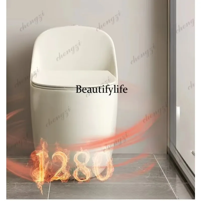 N138Ceramic, creative toilet siphon household toilet ordinary small apartment toilet round