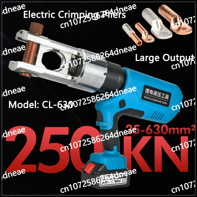 

250KN Large Output Electric Hydraulic Crimping Pliers CL-630 Portable Copper Aluminum Wire Terminal Crimping Pliers 25-630mm2