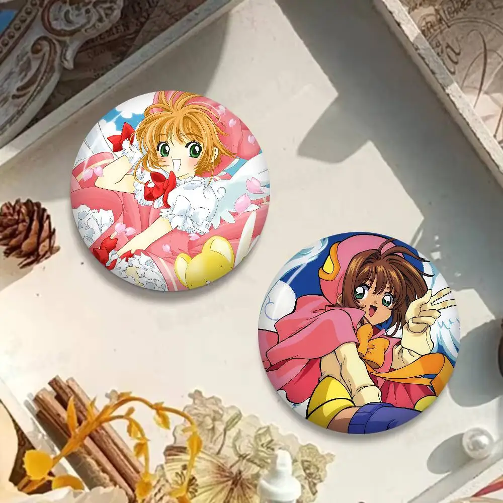Cute Girl C-Cardcaptor Sakura New Brooches Soft Button Pin Funny Silly Gnarpy On A Skateboard Meme Badge Gamer Gifts