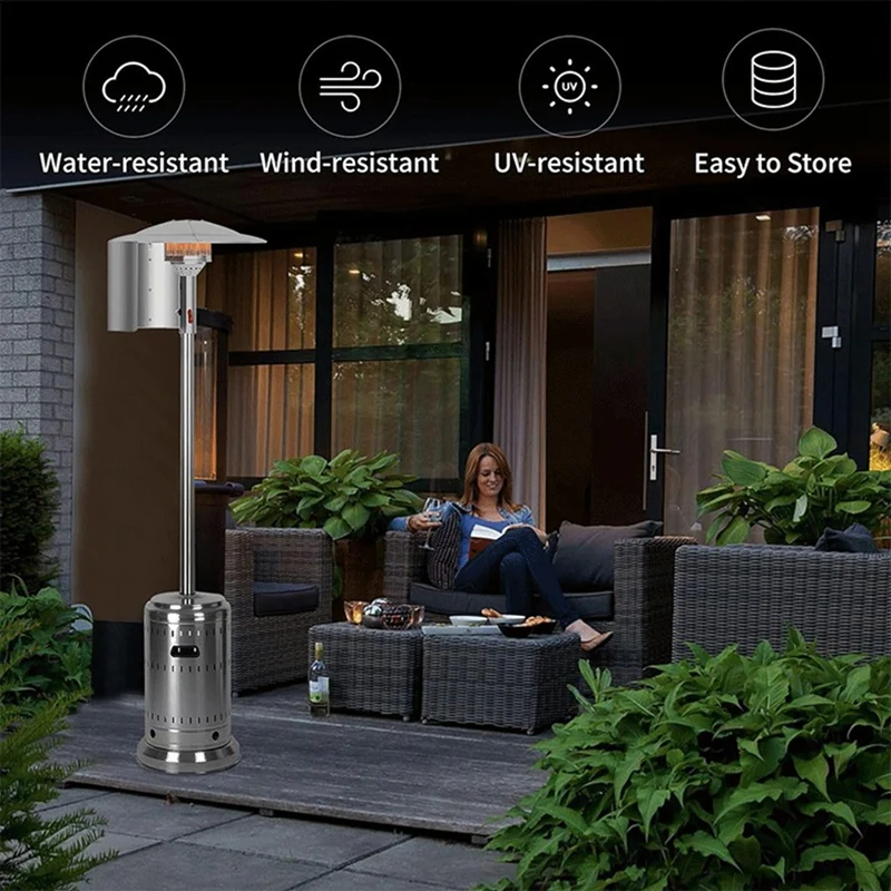 Patio Heater Reflector Shield, Heat Focusing Reflector For Round Natural Gas And Propane Patio Heaters Outdoor Easy Install