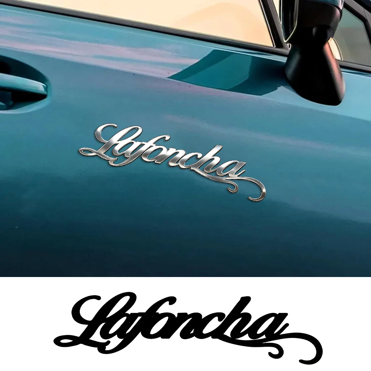 1PC Exquisite Art Font Car Sticker Waterproof Metal Decal Car Accessories Pegatinas Para Coche DIY Car Styling Personalized Gift