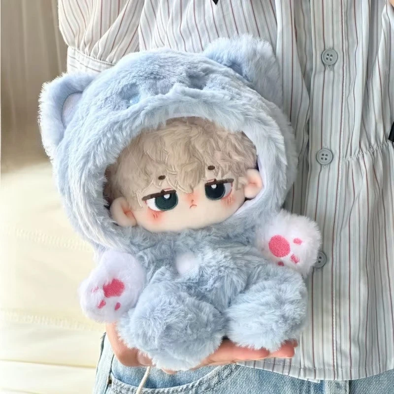 Ropa para muñecas de 20cm, mono bonito  dibujos animados, muñeca  algodón, juguete  peluche, ropa repuesto, Sudadera co