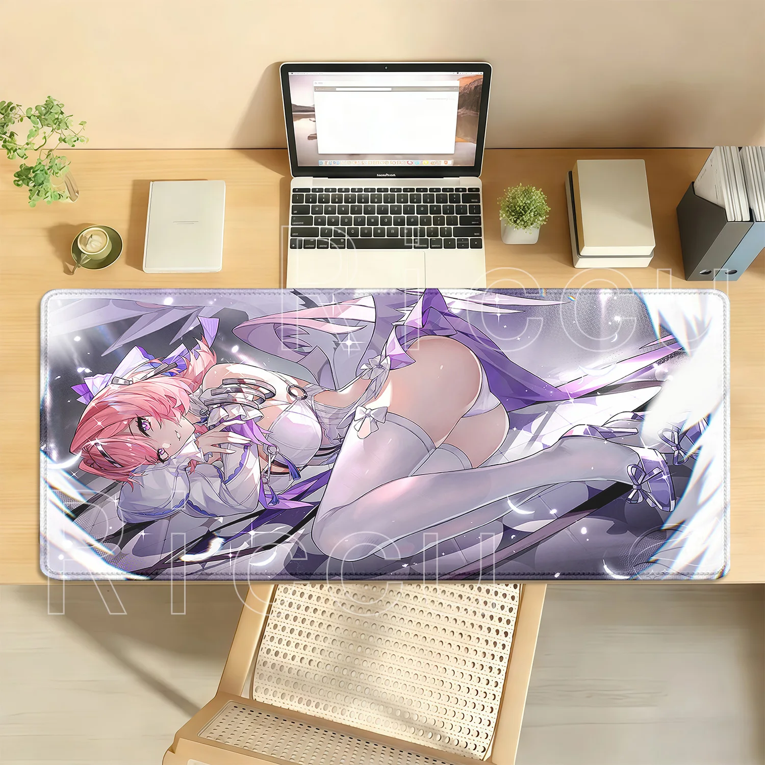 Larger Remielle Dan Zenless Zone Zero ZZZero Mouse Pad HD Printing Overlock Mousepad Keyboard Nonslip Office Anime Girl Desk Mat