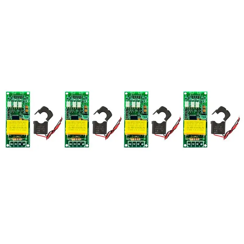 4X 100A PZEM 004T Version Wattmeter+Open CT Kwh Meter Volt Amp Current Test Module For Arduino TTL COM2/COM3/COM4