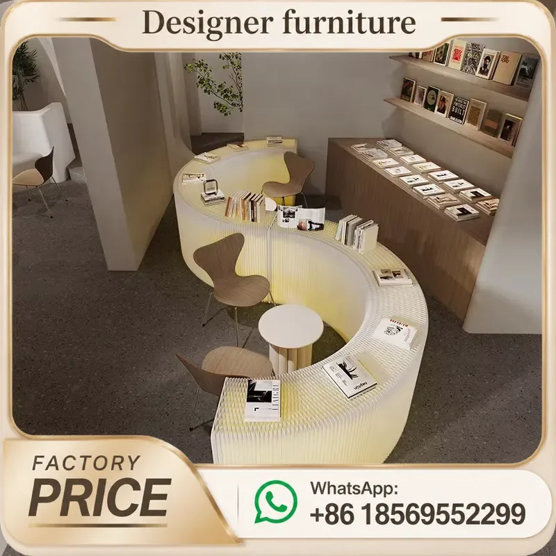 Manufacturer direct sales white display cabinet, bag makeup sample display storage shelf, glowing island display stand
