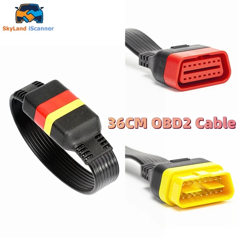 Newest Universal 16 Pin Male To 16 Pin Female OBD 2 OBD II Extension Connector For Auto Diagnostic Extending Cable