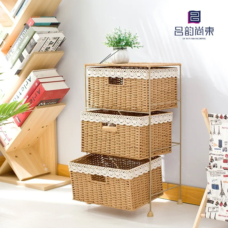 

Cross-border simple storage cabinet, drawer cabinet basket, household sundries classification, locker,