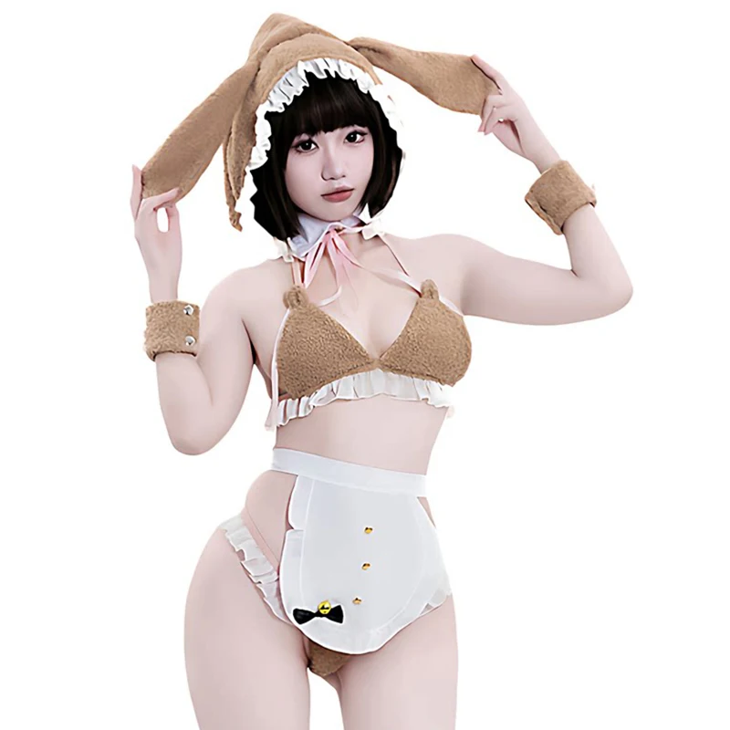 

Hot Sexy Naugty Nightclub Bunny Girl Cosplay Costumes Halloween Women Maid Uniform Erotic Bikini Suit Female Role Play Outfits