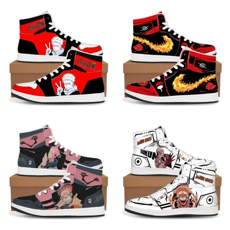 

Jujutsu Kaisen, новые кроссовки в стиле аниме, повседневная обувь, баскетбольная обувь, удобная обувь на плоской подошве с мультяшным принтом, подарки на день рождения и фестиваль
