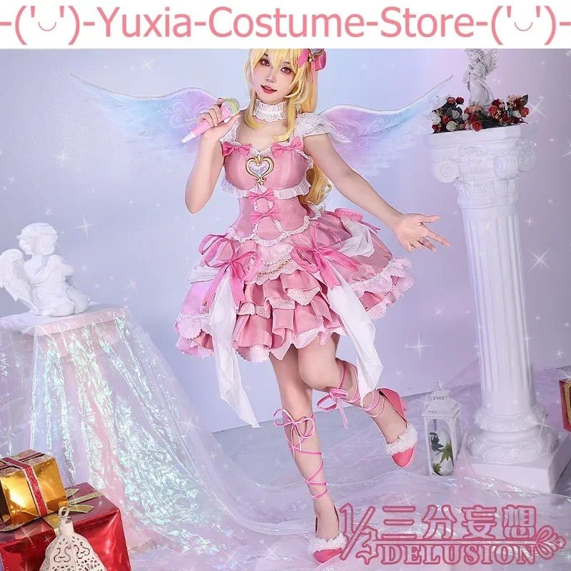 Anime! Aikatsu! Hoshimiya Ichigo Aurora Kiss Game Suit Gorgeous Dress Uniform Cosplay Costume Halloween Party Outfit