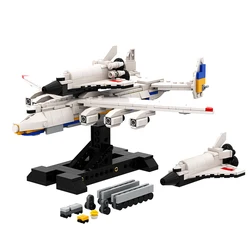 MOC Antonov AN-225 Mriya Airlines Building Block World Biggest Cargo Airplane Model Aircraft Plane Bricks For Kids Gift