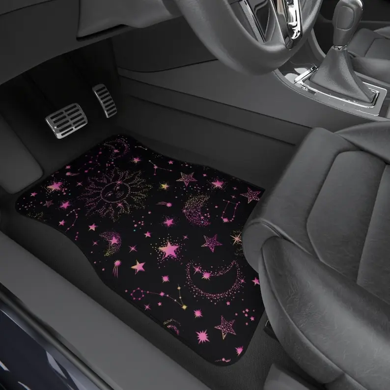 

Astrology Car Mats (Set of 4), Cute Car Accessories, Car Mat Set, Pink Car Accessories, Astrology Floor Mats, Custom Car Mats,