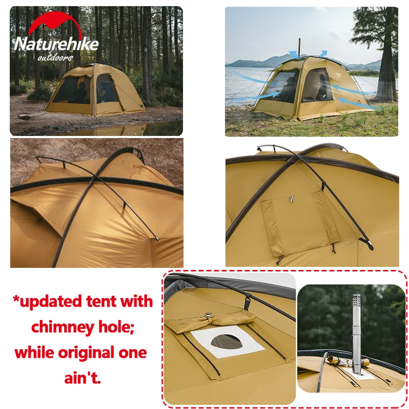 【未使用品】Naturehike Dune 7.6 Naturehike Dune 7.6 アップグレード版 ドームテント 2ルーム UPF50+