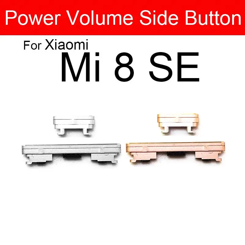 On/Off Power Button Volume Side Button For Xiaomi Mi 8 Mi 8 Se Mi 8 Lite 8Lite Power Key and Volume Key Button Repair Parts