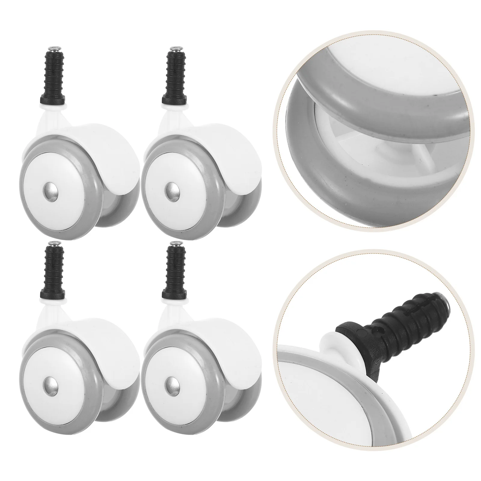 

4Pcs Universal Baby Stroller Wheels Replacement Silent Swivel Caster Wheels Front Back Walker Wheel Parts Universal Walker Wheel