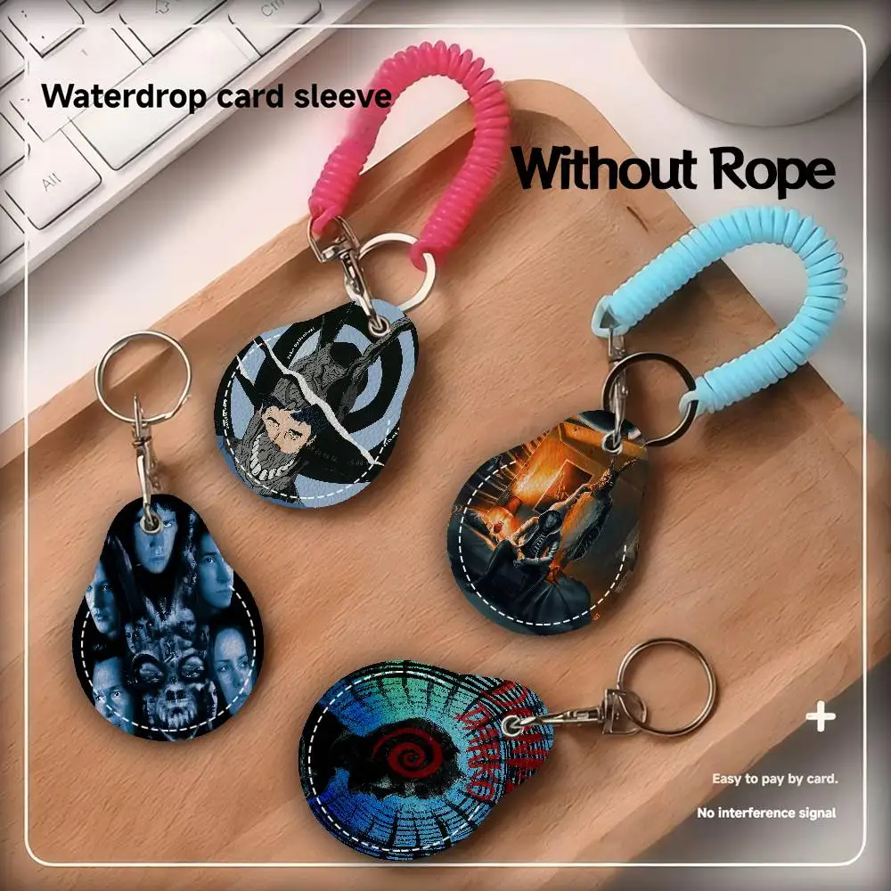 فيلم دوني داركو بو الجلود حامل البطاقة المفاتيح حلقة رئيسية باب الوصول العلامات حالة المفاتيح بطاقة الوصول حقيبة مفتاح العلامة الدائري #2