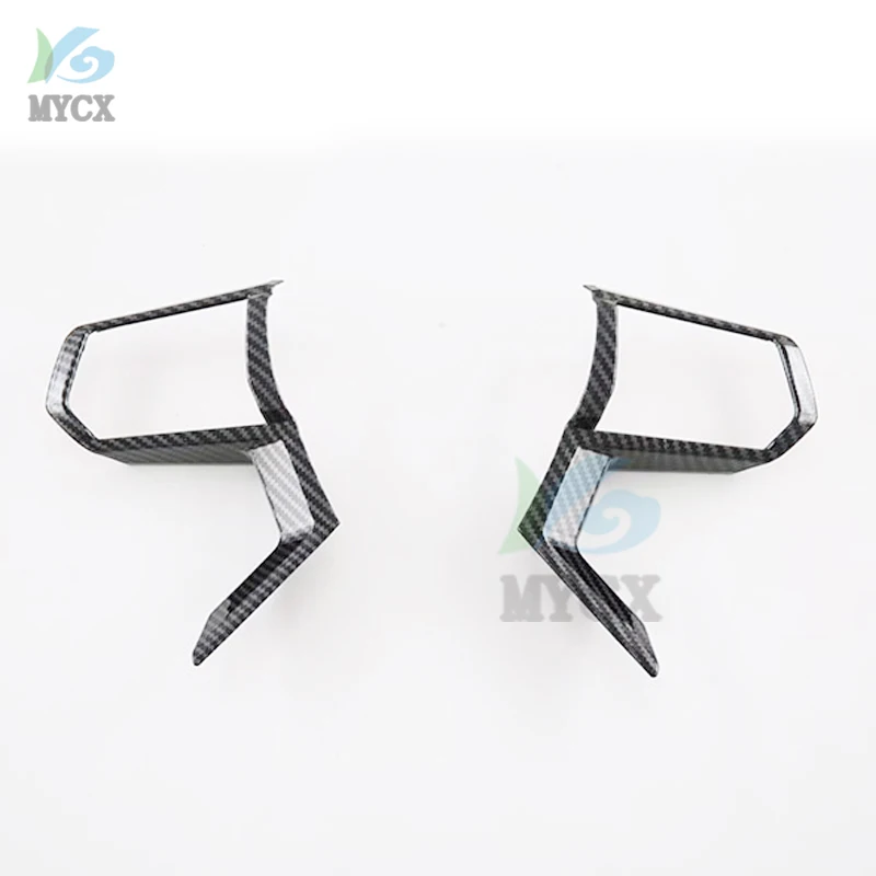 

For Mitsubishi Outlander 2022 2023 2024 ABS Chrome Steering Wheel Cover Trim Matt Interior Mouldings Trim 2pcs