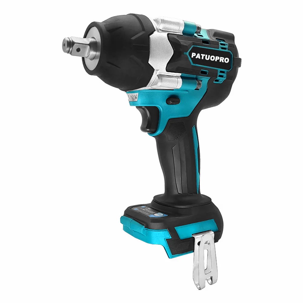 

PATUOPRO 700-1500N.m Brushless Cordless Electric Impact Wrench 1/2 Inch Home Electric Wrench For Makita 18V Battery(No Battery)