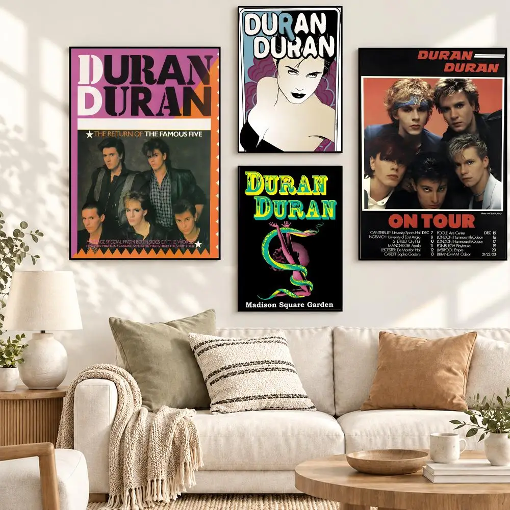Duran Duran Classic 80s New Wave Synth Pop Band Album Poster Decorative art prints for the home, holiday gifts, unframed